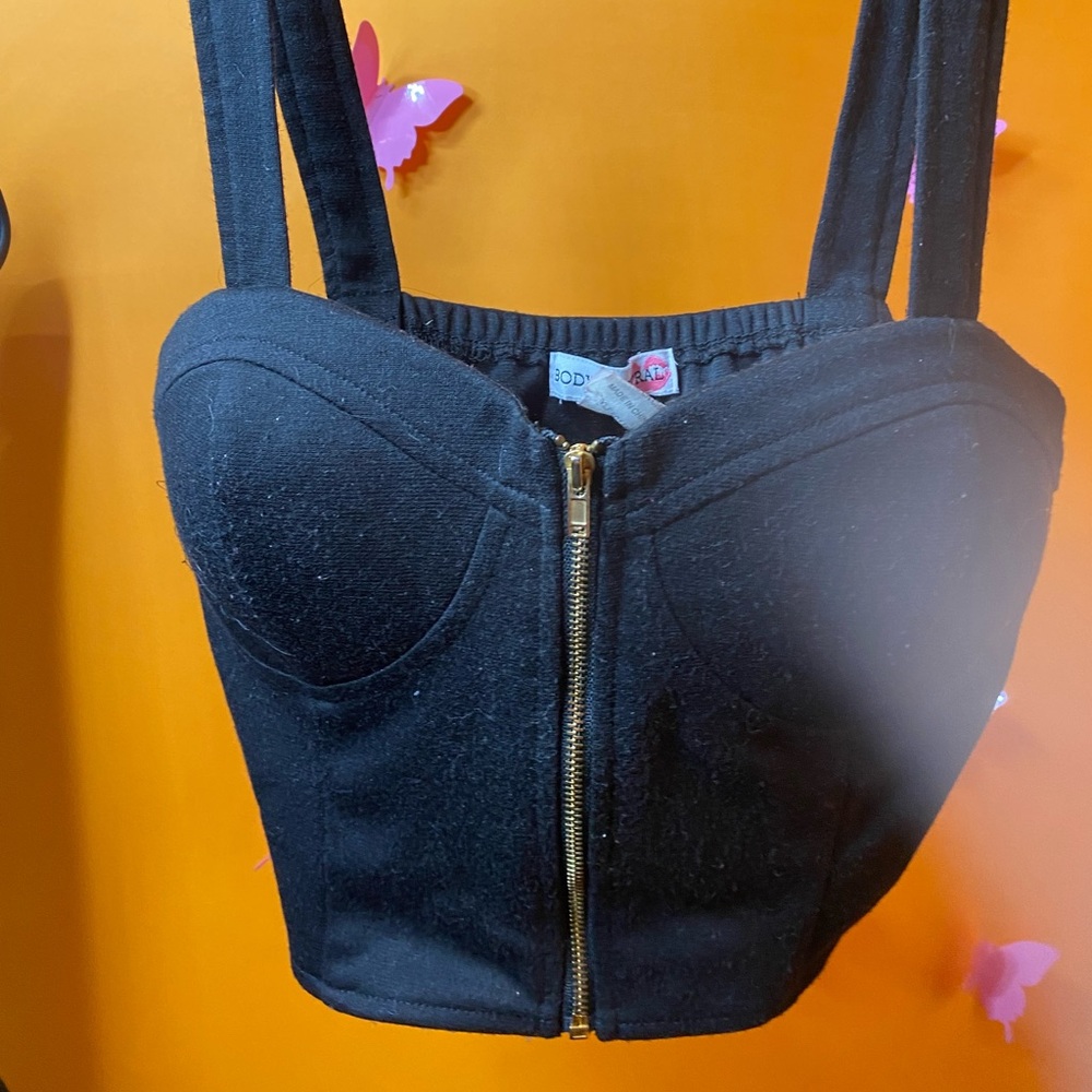 Black crop top